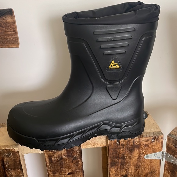 Ace Work Boot Bullfrog Elite Men Black Unisex Slip Resistant Toe Work Boot Sz 13 - Picture 3 of 11